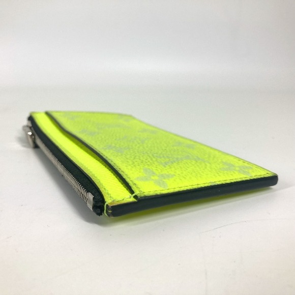 Louis Vuitton business Holder Coin Wallet Taiga yellow Card bag cards - Picture 1 of 9